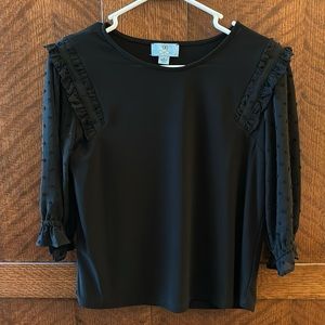 Cece black dressy top